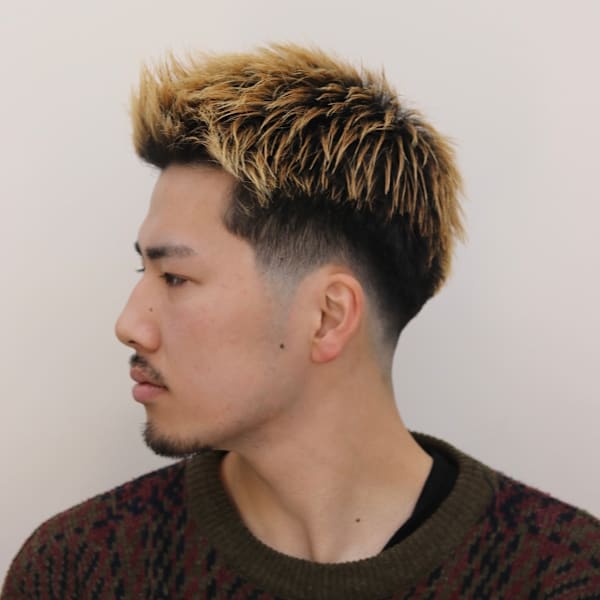 ローフェードスパイキーショート