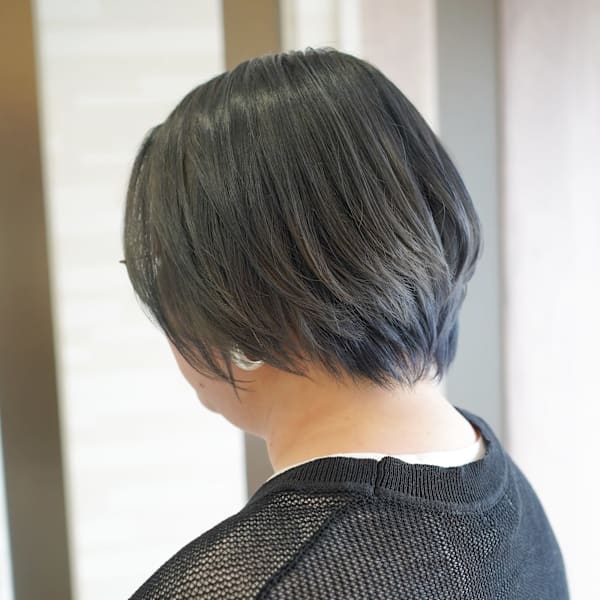 シルバーグレージュ×ハンサムショート |mouf -hair&eyelash-