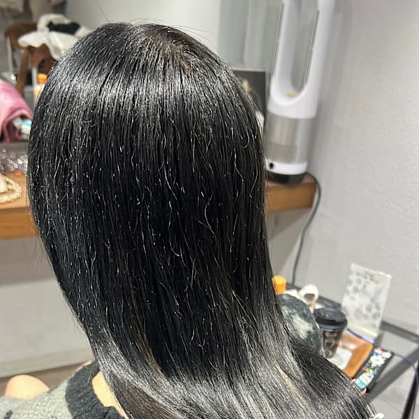 ブラック羽エクステ