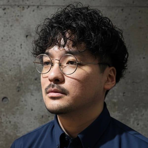 『黒髪・強めスパイラル』×『モードマッシュ』
