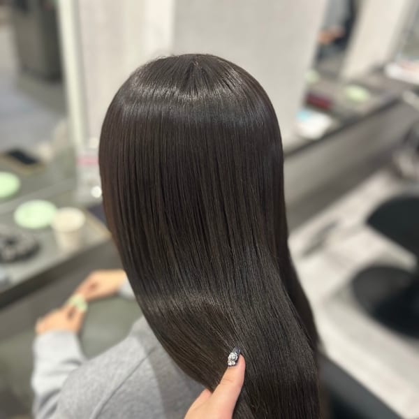 透明感ダークグレーカラー/髪質改善/札幌大通駅