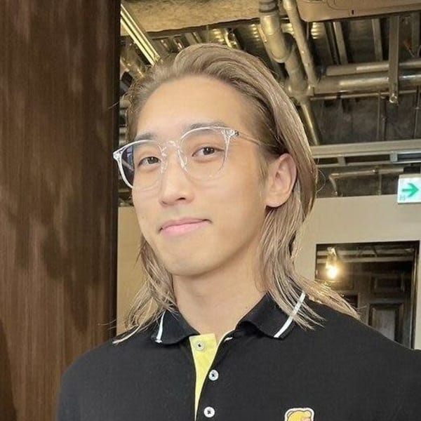 メンズ　クリアベージュ　ハイトーン