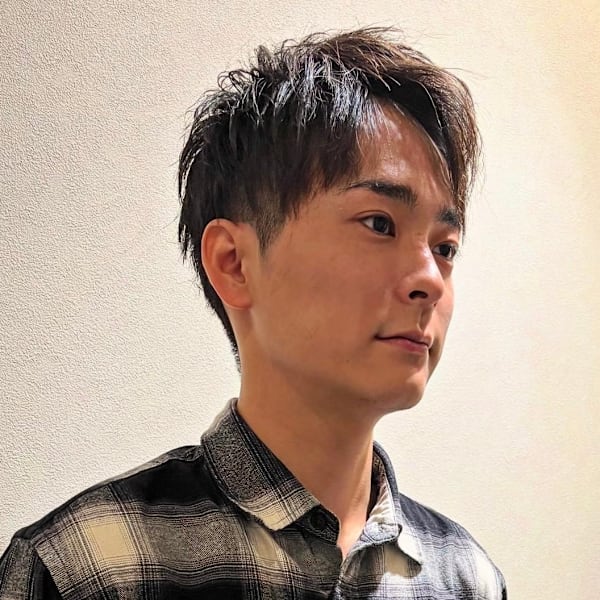 ツーブロックショート