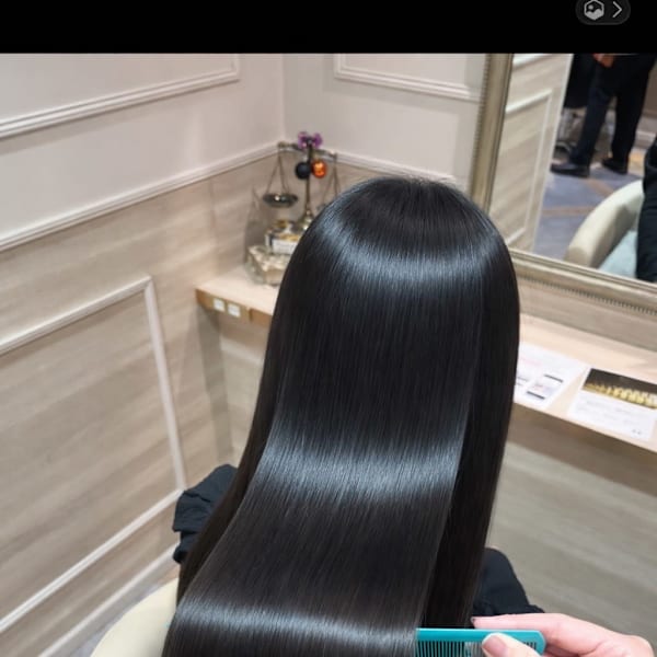 極艶ダークブラックストレート