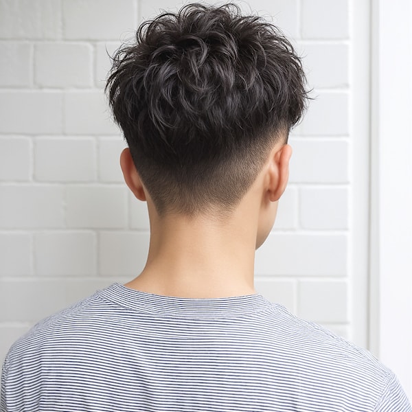 波巻きツイストスパイラル刈り上げマッシュp1　ダークシルバー|COVER HAIR bliss【カバーヘア ブリス】志木/志木南口駅前店