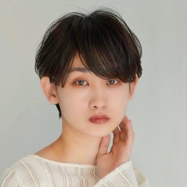 前下がりショート・ボブ/絶壁解消/前髪あり/40代/30代