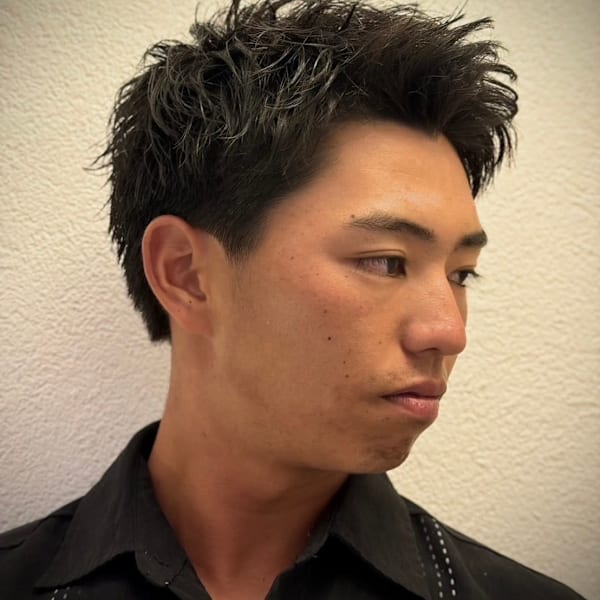 【ビジネスマン必見】爽やかアップバング×束感ベリーショート