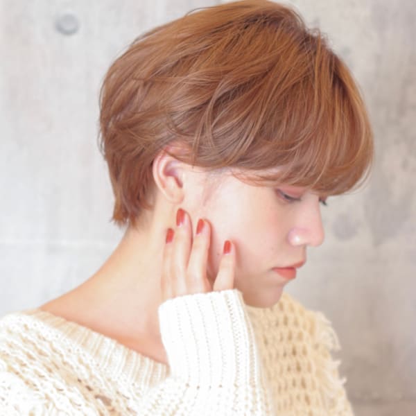 前下がりショート・ボブ/絶壁解消/前髪あり/40代/30代
