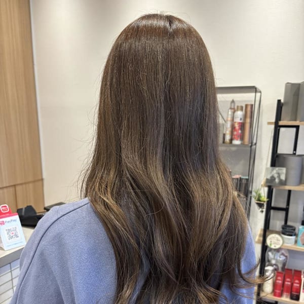 柔らかベージュカラー|半個室 rire hair 香椎店