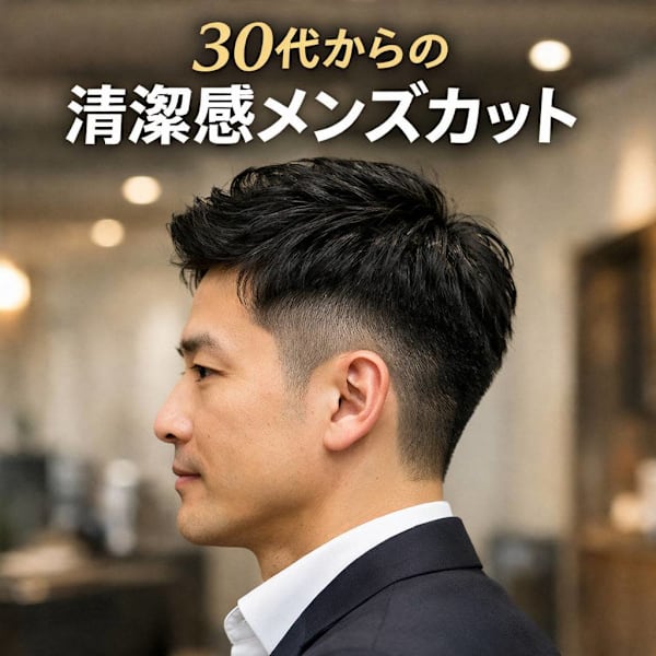 【30代からの清潔感up】メンズカット|Hair Salon Pure