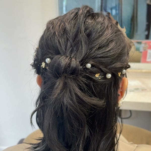 お呼ばれヘア/ハーフアップ