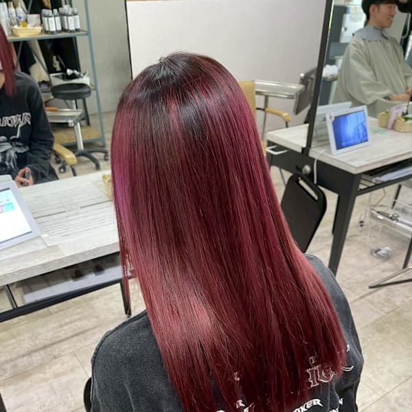 レディースカットカラー　暖色系カラー高発色カラー|agir hair 所沢 【アジールヘア】 所沢プロペ通り店