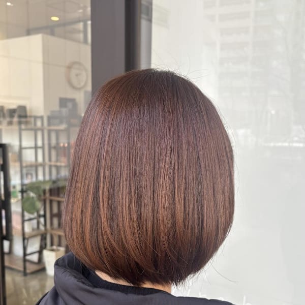 ソフトワンカールボブ|半個室 rire hair 千早店