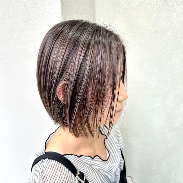 ボブ×ハイライト|full bloom