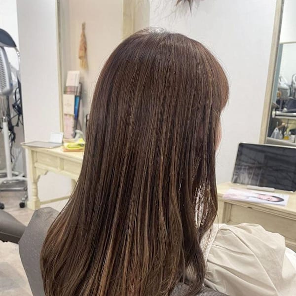 【ヘアジュレドゥ 安江】サラツヤロング|hair jurer deux