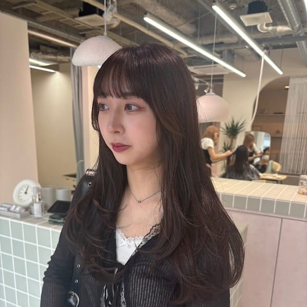 韓国レイヤーカット/ココアブラウン/髪質改善トリートメント|newi 広島