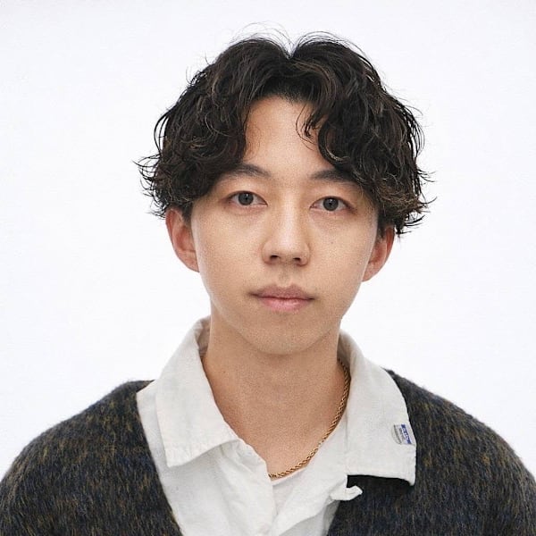 センターパート/シャドウパーマ〈理容室〉