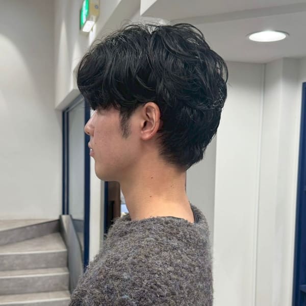 メンズニュアンスパーマ|uchla 池袋 by rcid