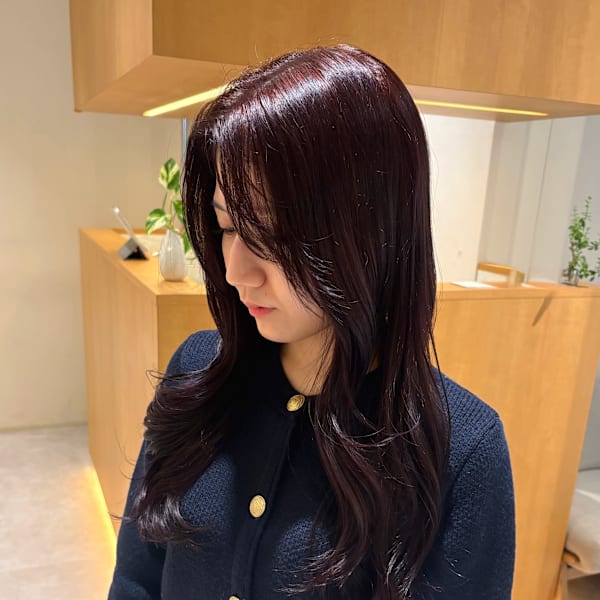 垢抜け“ワインレッド”カラー