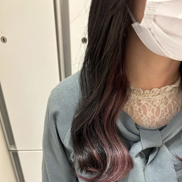 インナーカラー　ラベンダー