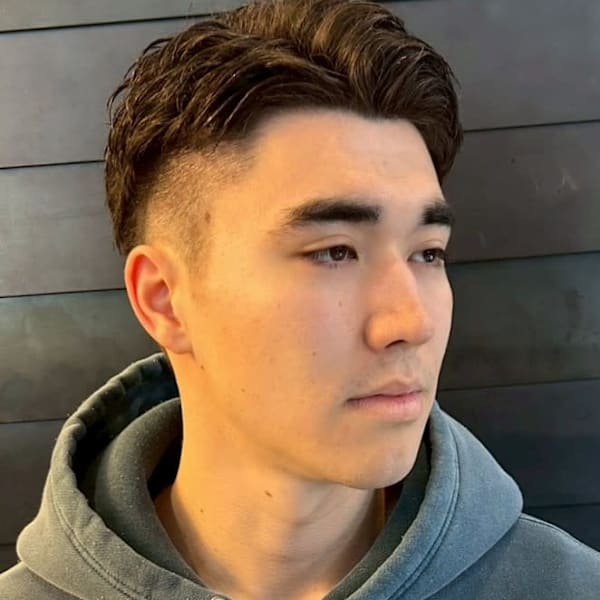 アップバング 刈り上げ ツーブロック メンズカット 30代