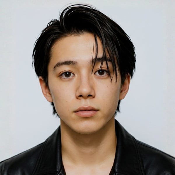 アップバング メンズショート マッシュ ウルフ 短髪 20代
