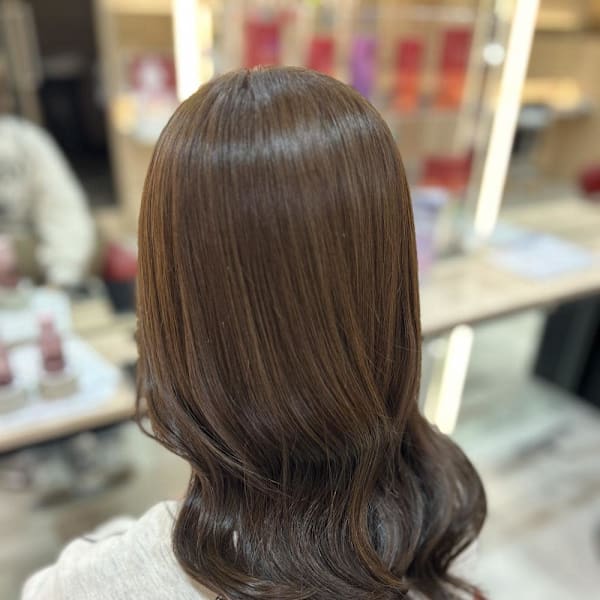 くすみ透け感ベージュ