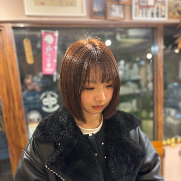 切りっぱなしボブ【代々木上原】