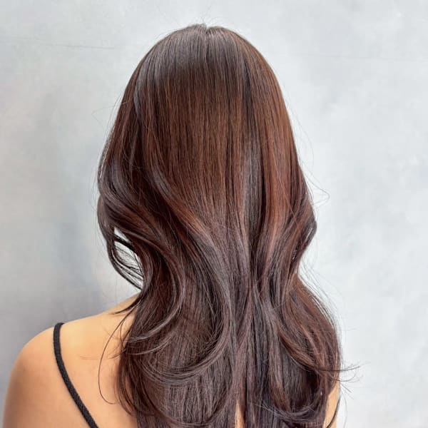 韓国ヘア似合わせカット顔周りレイヤー_ba567671