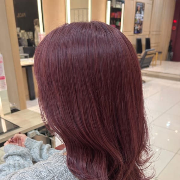 ダブルカラー くすみピンク