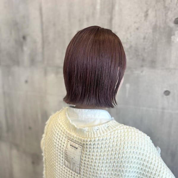 ラベンダーピンク×切りっぱなし《ARCH Mayu》