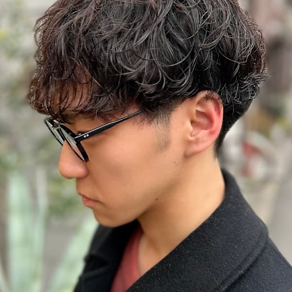 髪質改善20代30代 大人似合わせメンズシャドウパーマ 京都|Relico-nid