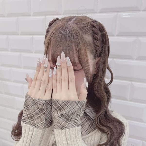 ふわふわ編み上げハーフツイン＊まゆ＊大須/矢場町
