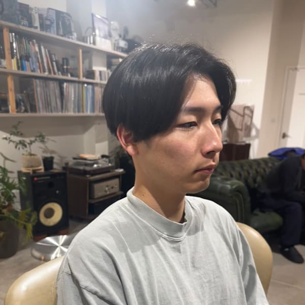 乾かすだけできまる！！メンズセンターパート