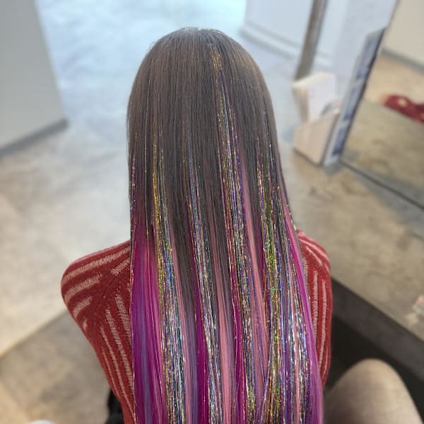 ハッシュカット/顔周りカット/ダークブラウン/シャギーカット