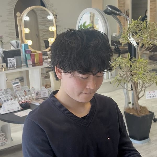 無造作ナチュラルパーマ