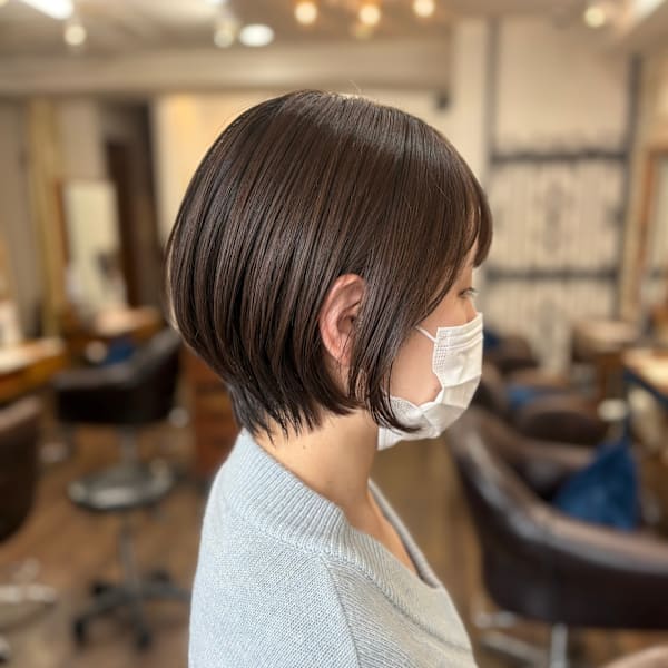 丸みショートカット|美容室PAUL西葛西店