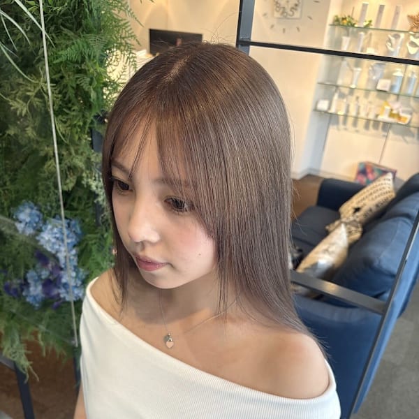 【W_SALON 河原町】グレージュ/透明感カラー