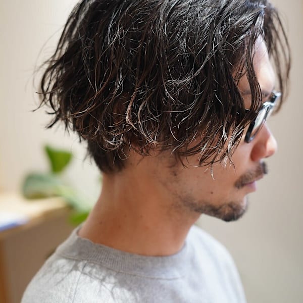 波巻きスパイラルパーマツイストスパイラルパーマスパイラル|QOL×cast MEN'S SALON 神戸三宮【クオル キャスト メンズサロン】