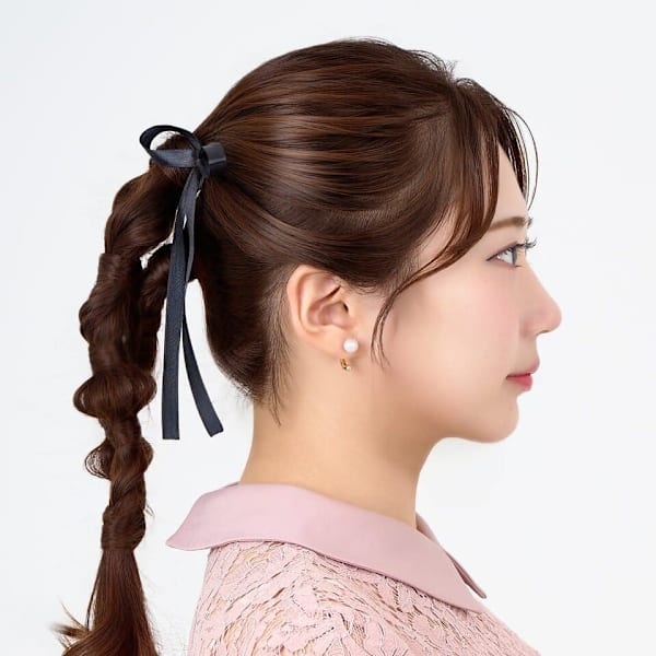編みおろしポニー（17種からえらべる流行りヘアセット）