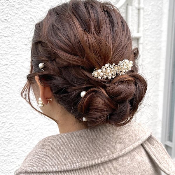 ゆるふわ　お呼ばれアップスタイル