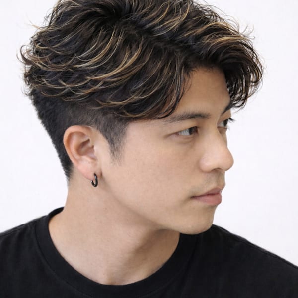 メンズ　メッシュ　ハイライト　理容室　バーバー　barber|OR BARBER 個室メンズ理容室