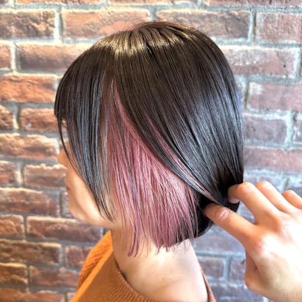 イヤリングカラーピンクベージュ