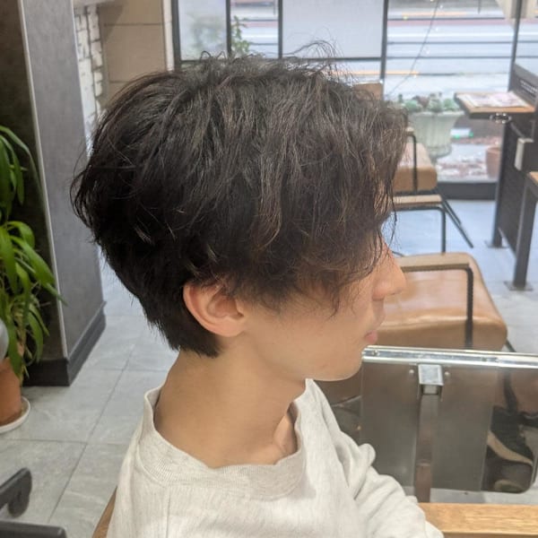 メンズゆるめツイストスパイラルパーマ
