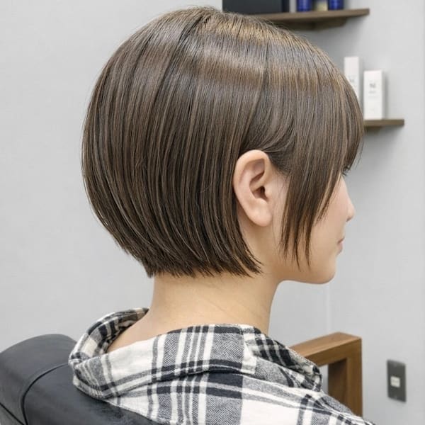40代50代に人気の丸みショート