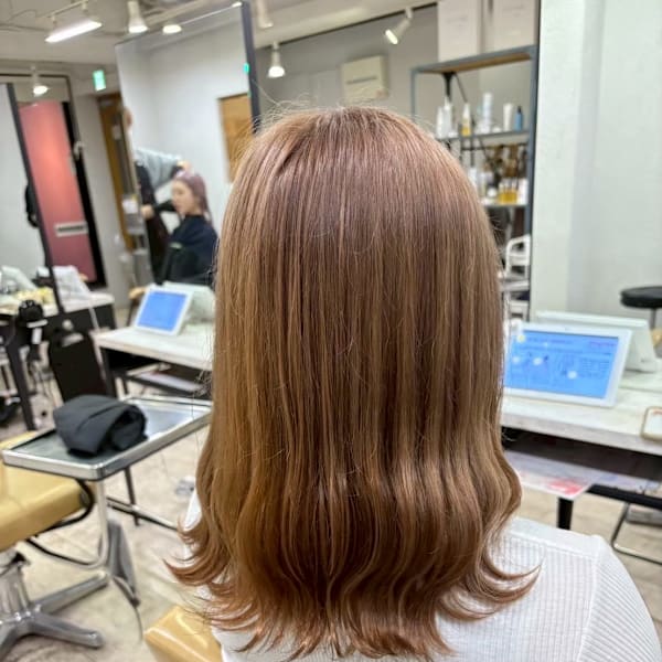 ブリーチカラーハイトーンミルクティー |agir hair 所沢 【アジールヘア】 所沢プロペ通り店
