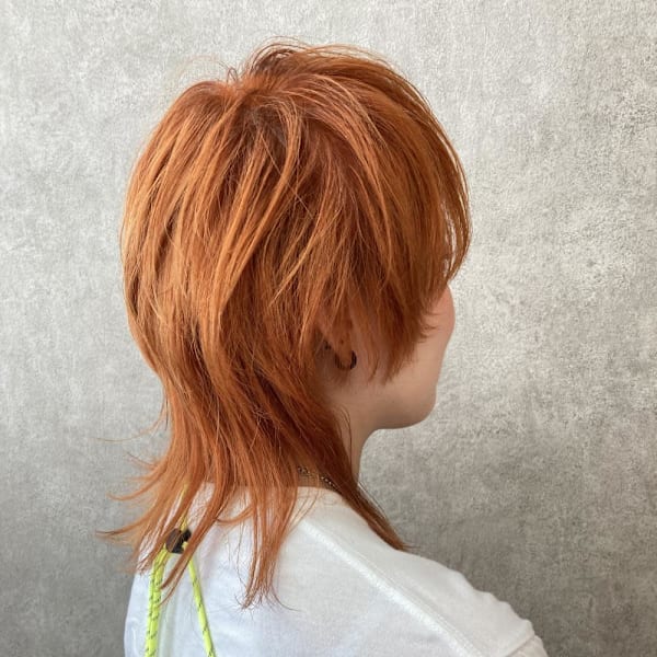 ウルフカット/オレンジ