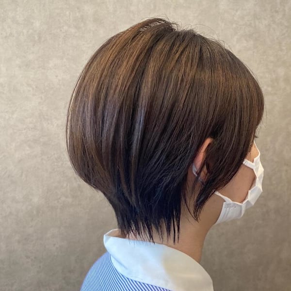 大人可愛いマッシュショート