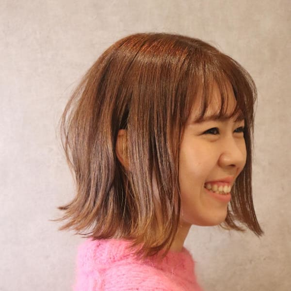 切りっぱなしボブ