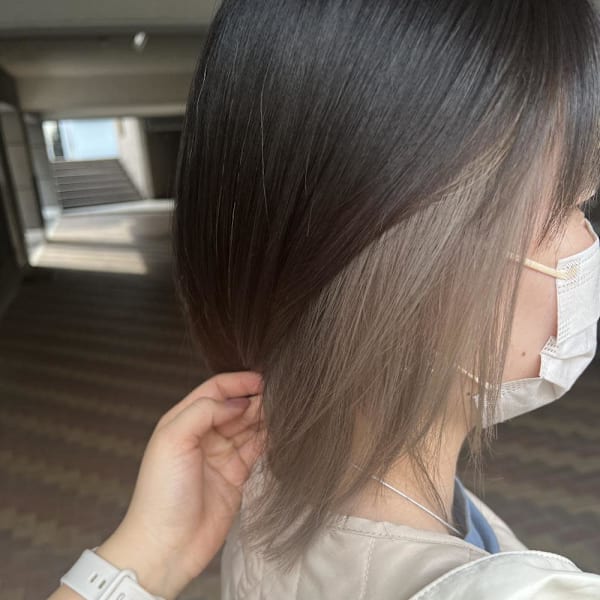 インナーカラー　イヤリングカラー